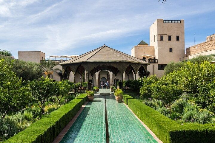 Les Jardins Secrets in Marrakech is a beautifully restored historic garden featuring traditional Moroccan and Islamic design. With lush plants, intricate fountains, and elegant architecture, it offers