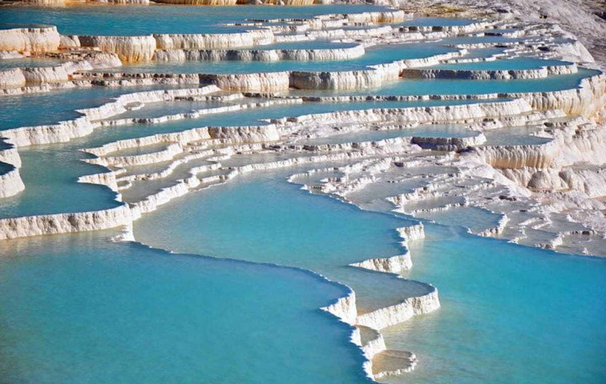 Pamukkale Travertine Terraces and Hierapolis Day Tour