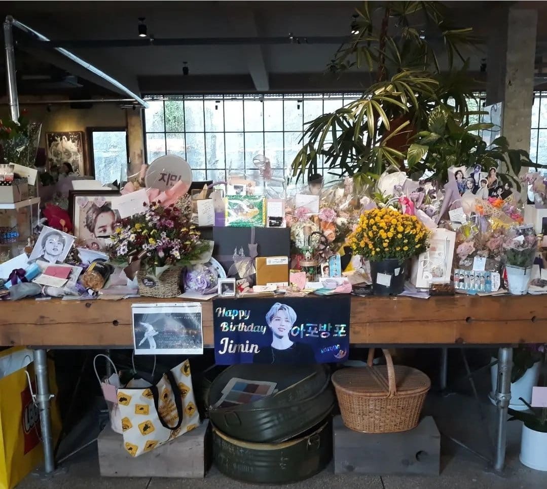Fan gifts and souvenirs showcased inside ZM-illennial café.