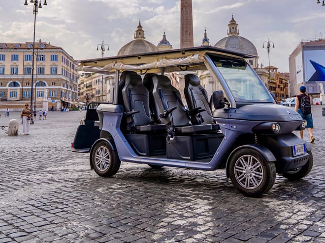 Rome: Underground Catacombs & Private Golf Cart Tour of Rome