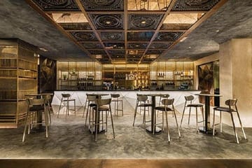 Outdoor Terrace Dining in Modern Downtown Dubai