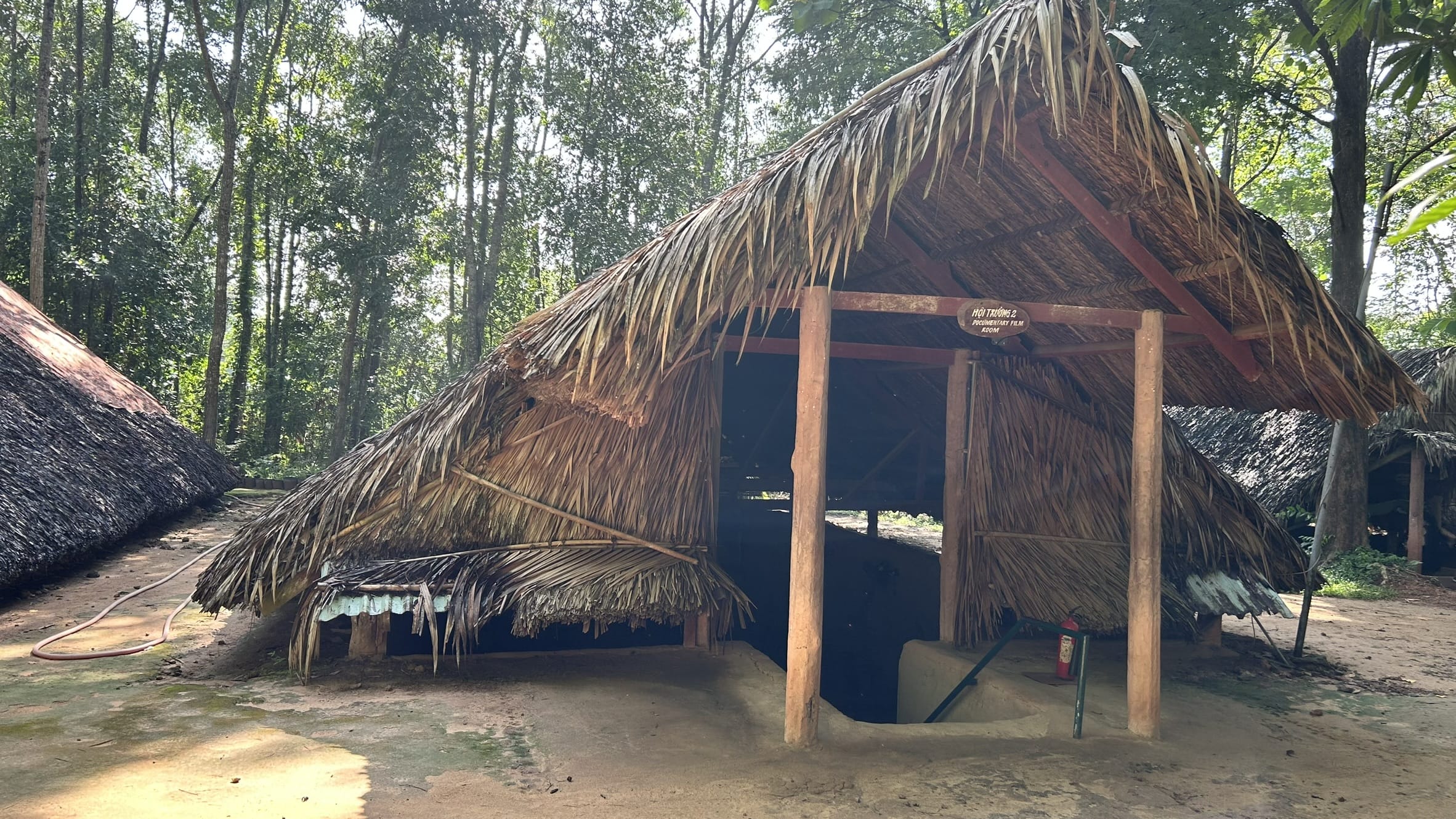 Guests visiting Cu Chi Tunnels with Travelmates