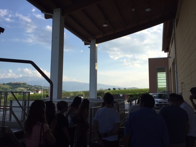 Guests at Pian di Mare winery