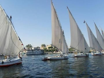 Sunset Felucca Sailboat Ride on the Nile in Luxor