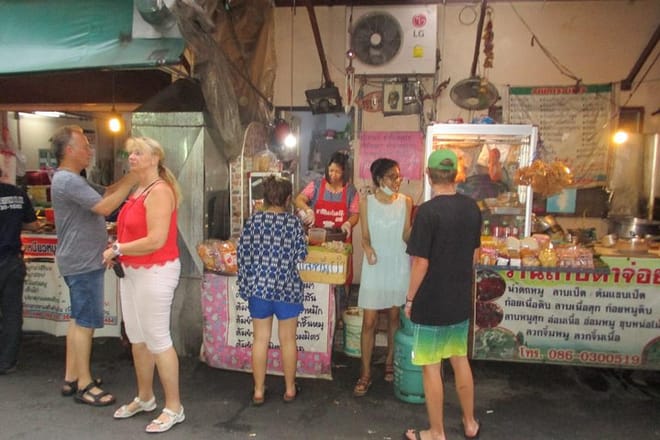 tasting the local food