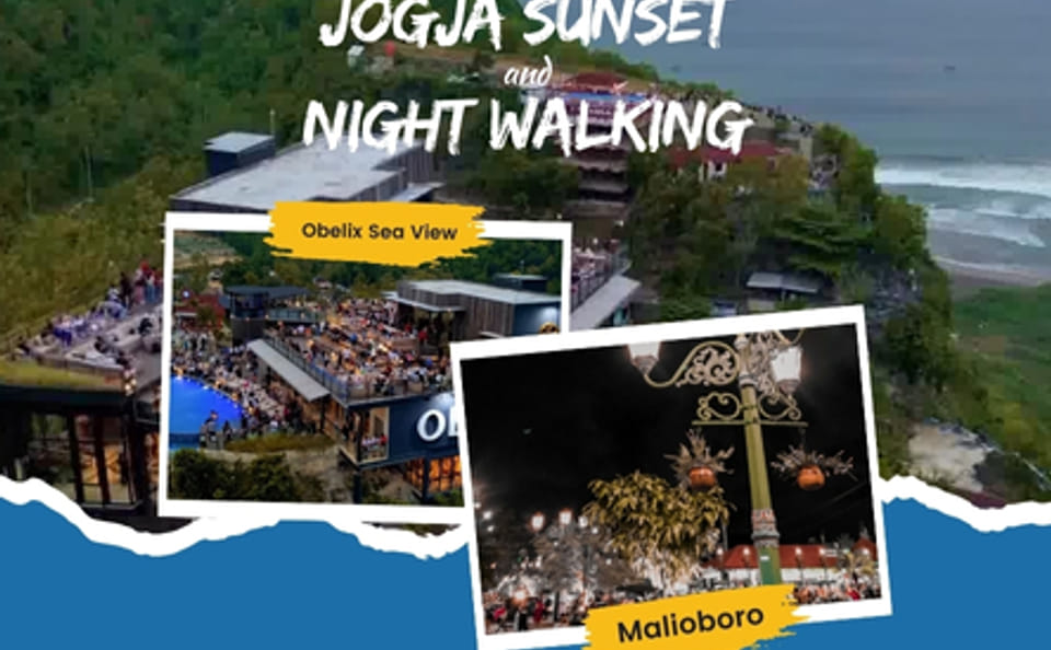 Yogyakarta Sunset and Night Walk on Jalan Malioboro