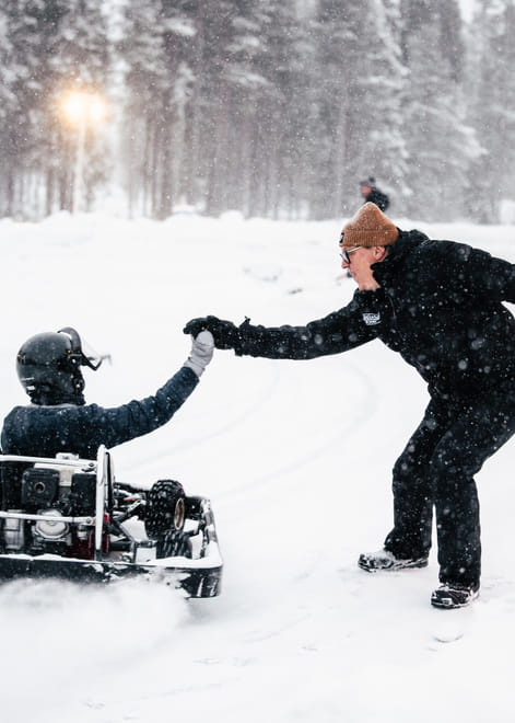 Lapland Winter Park Ice karting ticket - speedy, fun and a winterlicious activity!