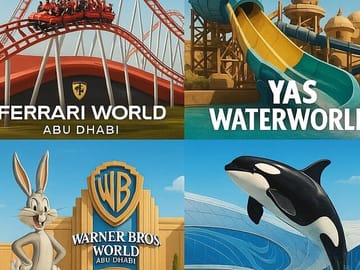 Abu Dhabi Theme Park Combo: Ferrari World, Water World, Sea World