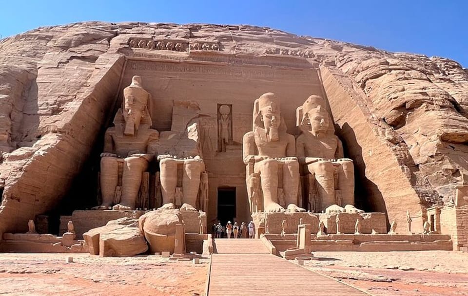 Abu Simbel Temples Air Tour from Aswan with Transfers