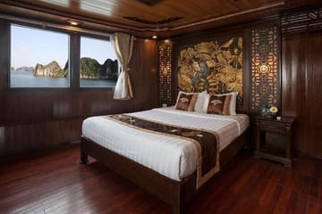 Bai Tu Long Bay Overnight Cruise from Hanoi Inlcuded Transfer