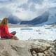 Trekking at the glaciers