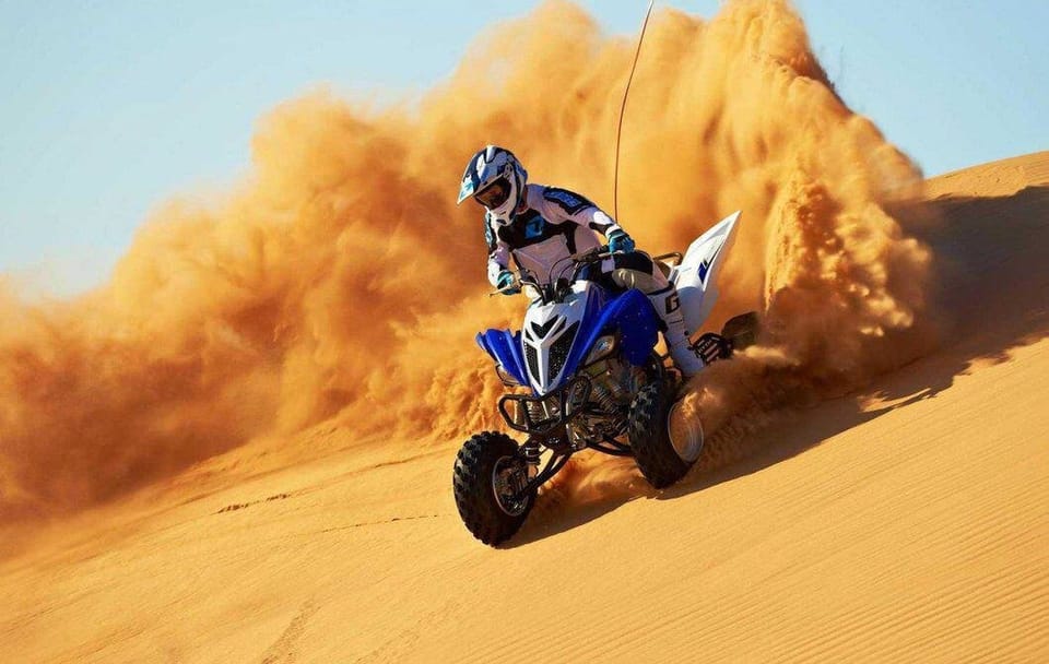 Desert Safari with Quad Biking and BBQ Dinner in Lahbab