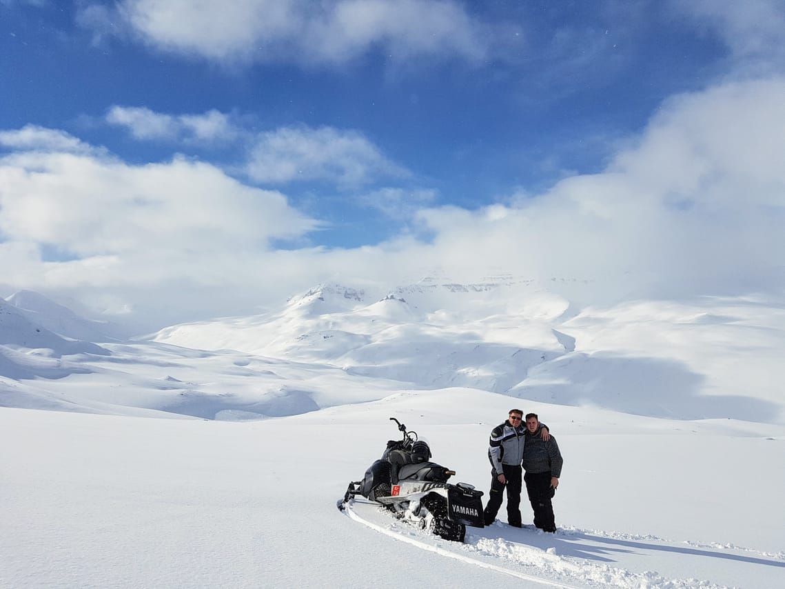 Adventure snowmobile tour Akureyri 2