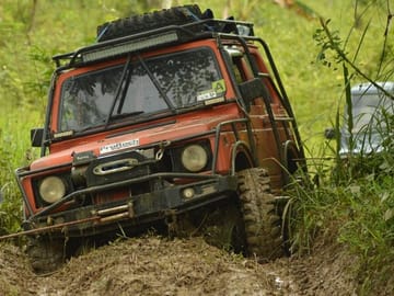 Merapi volcano offroad Jeep