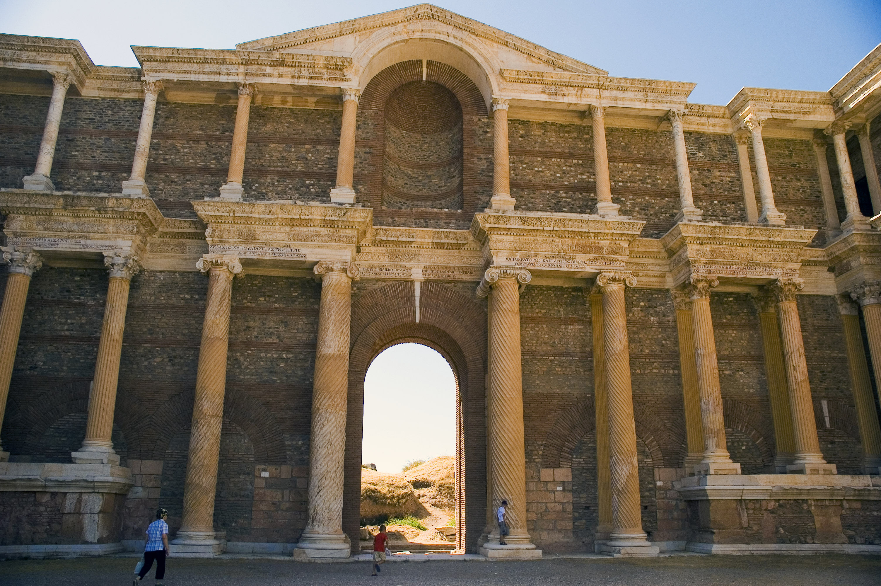 The ruins of the ancient city of Sardis