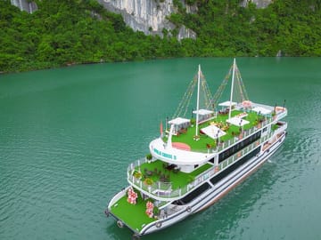 Halong Bay: 1-Day Apollo Luxury Cruise, Buffet & Sunset Party