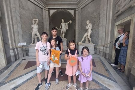 Tour Museos Vaticanos y Capilla Sixtina adaptado a niños: en grupo