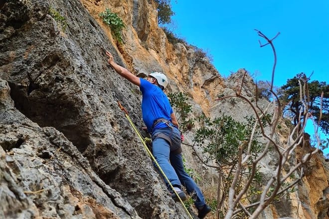 Rock Climbing with a Guide in Chania Therisos Gorge photo 6
