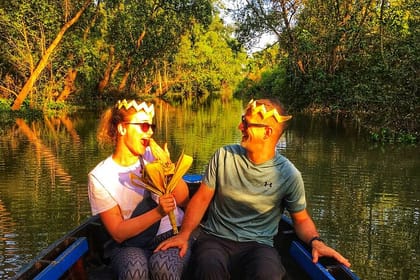 Mekong River Sunset and Explore Brilliant City