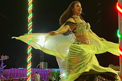 Evening Desert Safari Camel Ride Live Shows Shisha Dinner