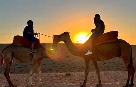 Agafay desert sunset camel ride Tour from Marrakech