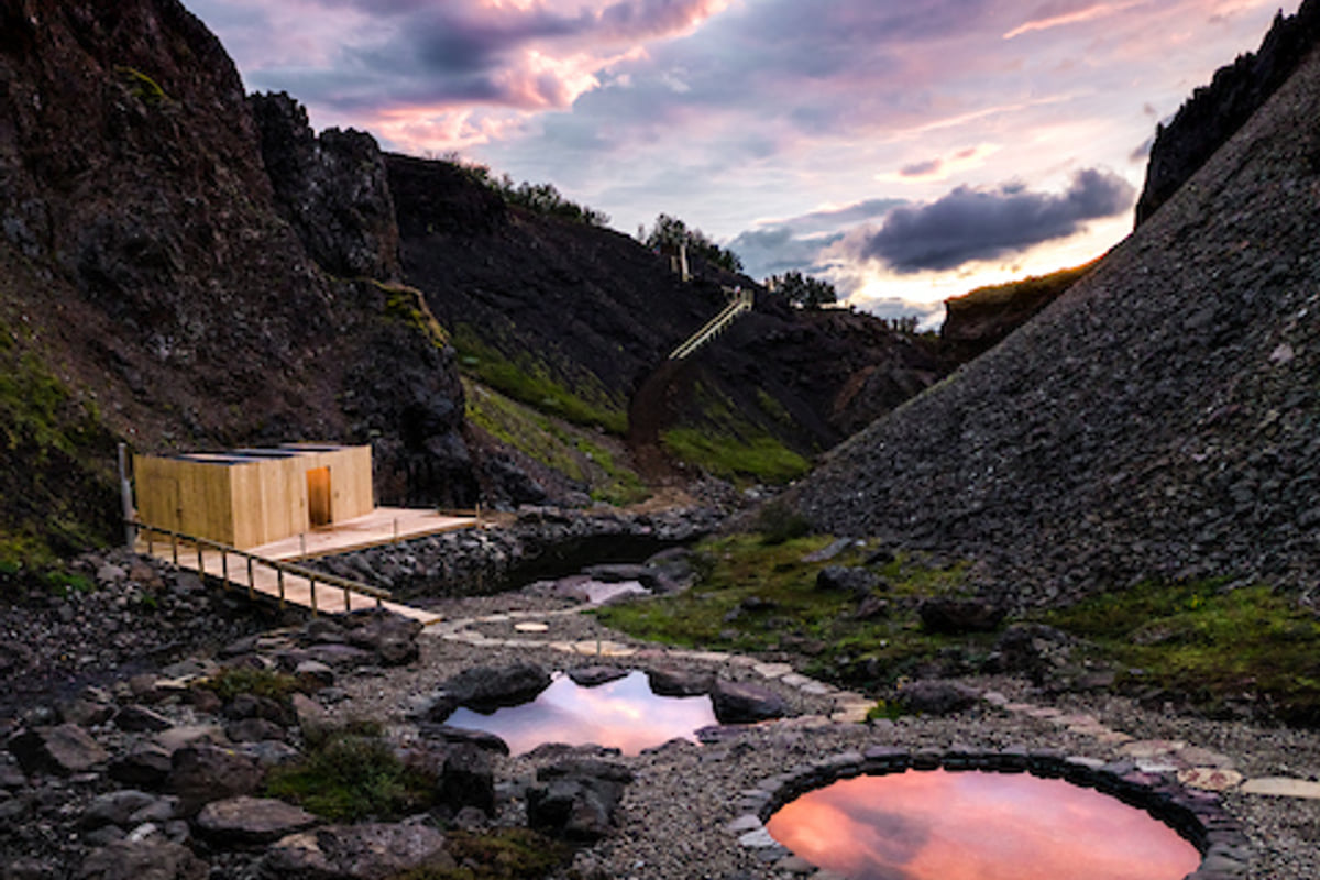 Húsafell Canyon Baths, Iceland