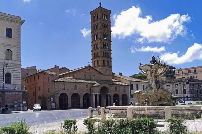 Santa Maria in Cosmedin church tower, Rome
