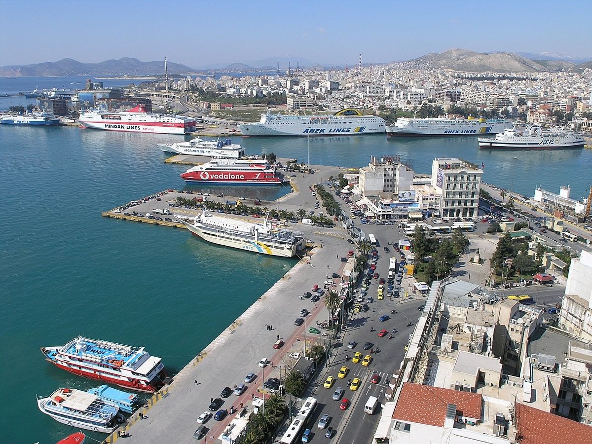 Piraeus Port ferry gates, the destination for Athens City transfers