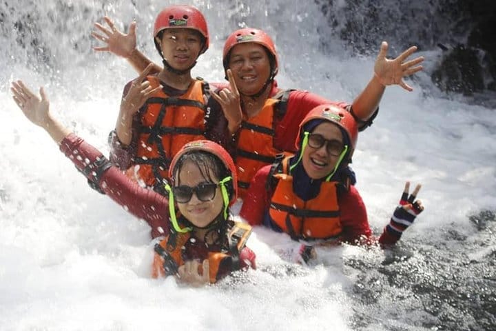 Having fun in the river