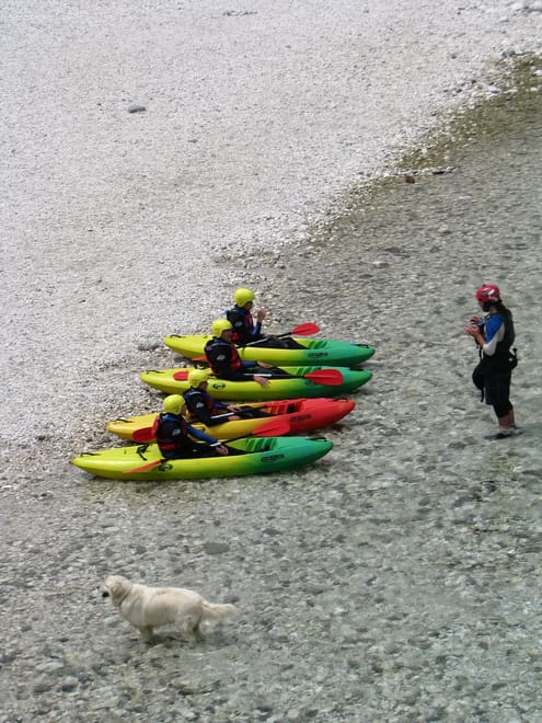 Kayak trip for beginners on Soča river photo 6