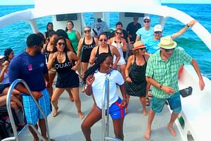 Private Punta Cana Party Boat with Water Slide and Open Bar