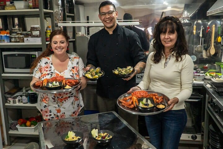 Dishes prepared by the chef in Puerto Almanza!