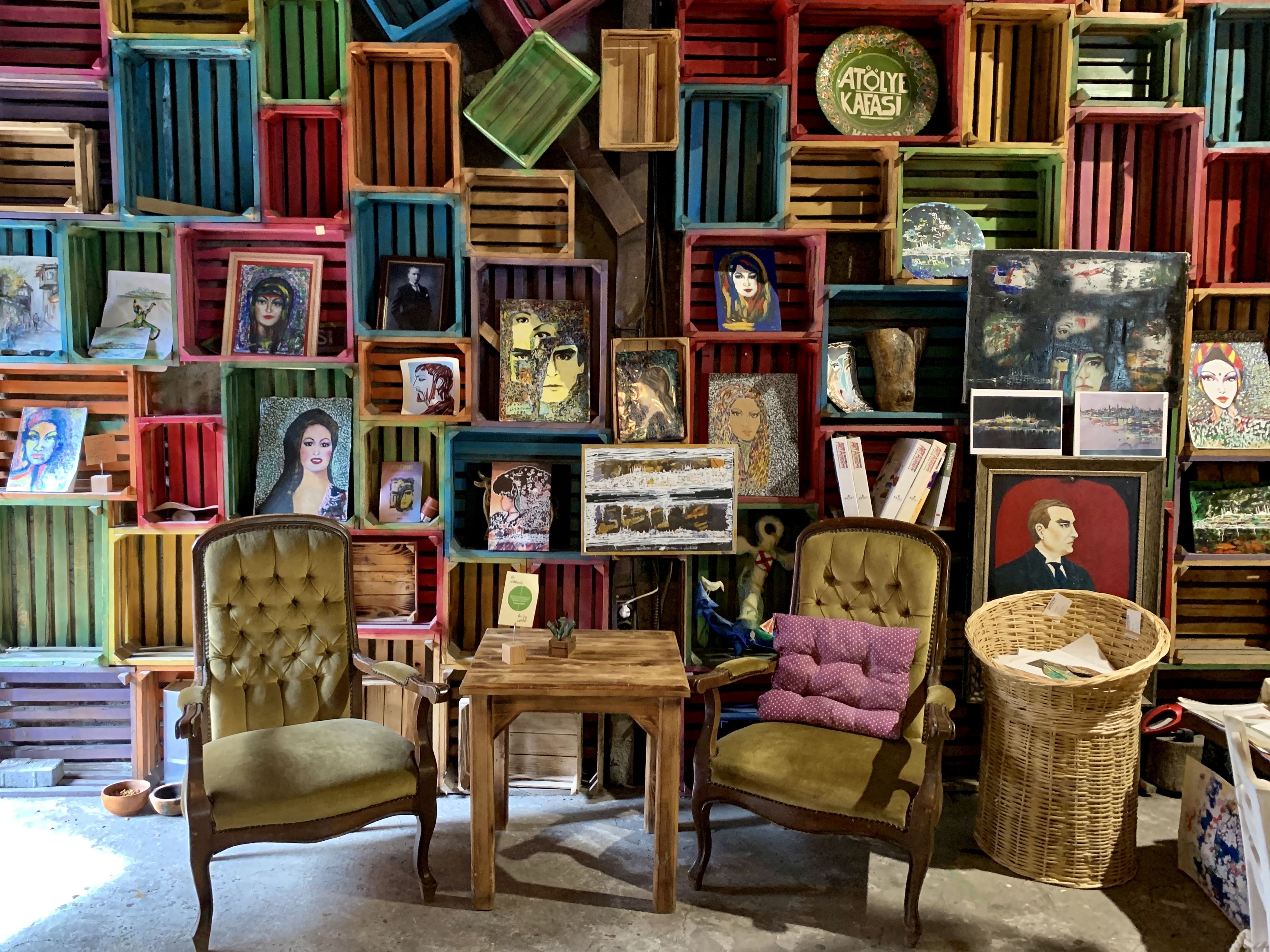 A local cafe in Balat