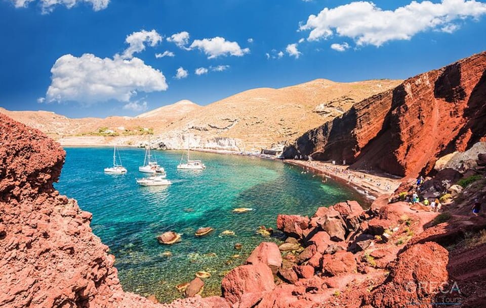 Private Half-Day Beach Tour of Kamari and Vlichada in Santorini