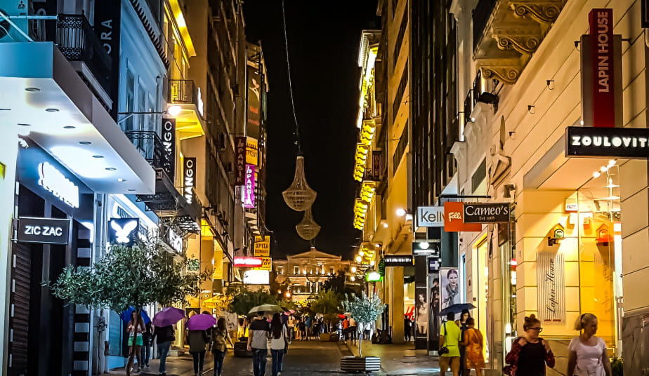 Athens Night Lights & Bites: A Stroll with Gyros & Loukoumades 5