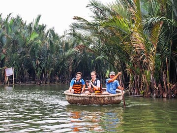 Bamboo basket boat