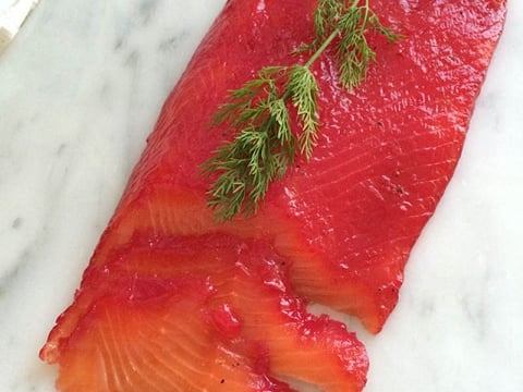Cured Arctic char at Salt Eldhus cookery school