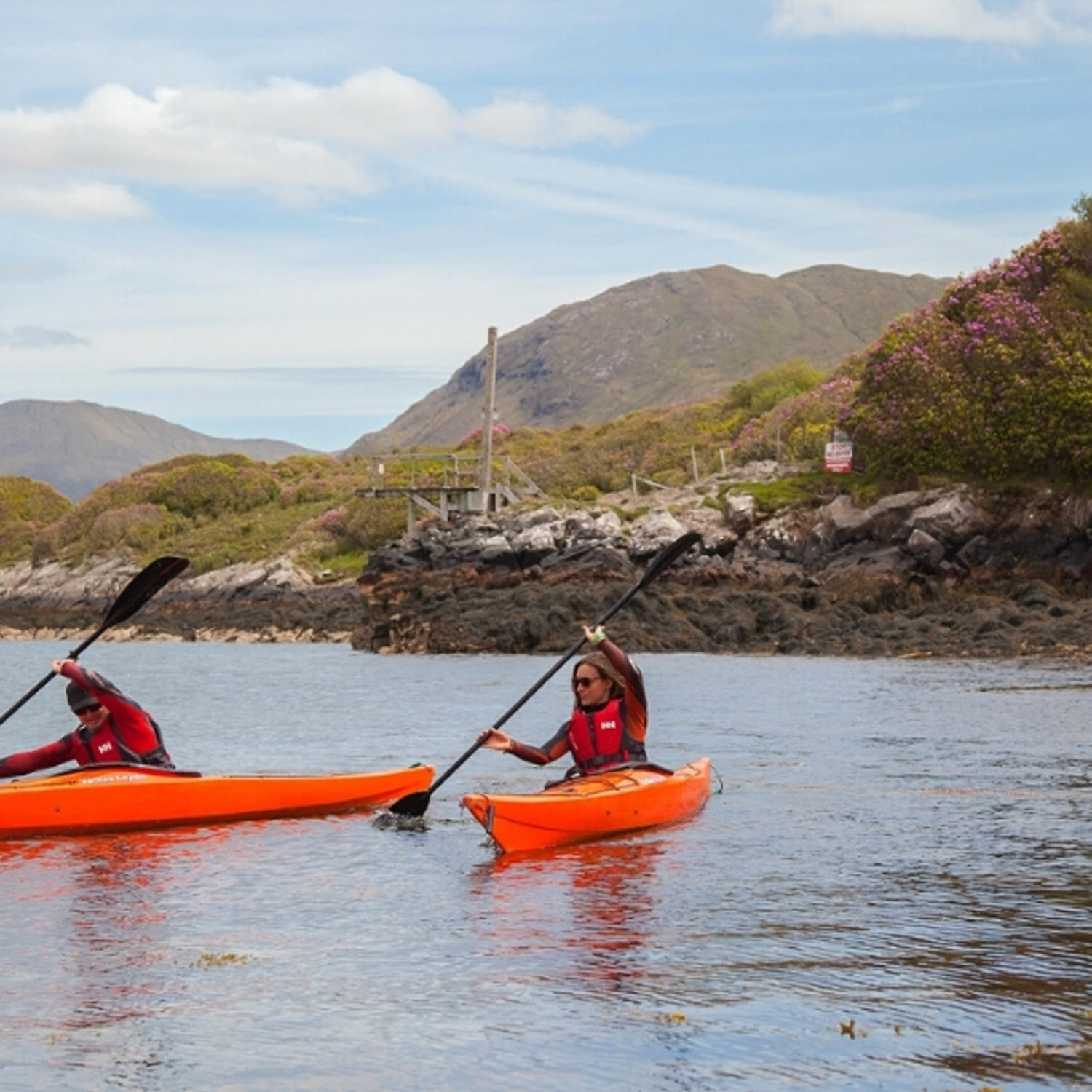 Kayaking in the Killary Fjord. Galway. Guided.