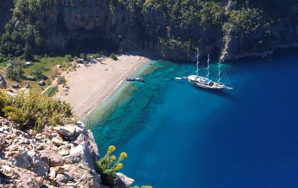 Butterfly Valley Boat Tour with Lunch from Fethiye
