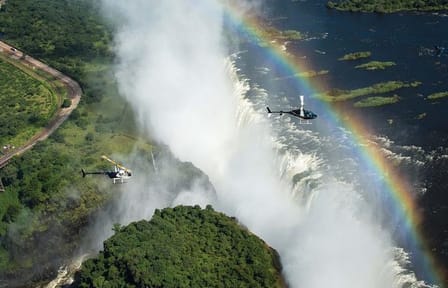 Helicopter Tour Over Victoria Falls in Zimbabwe