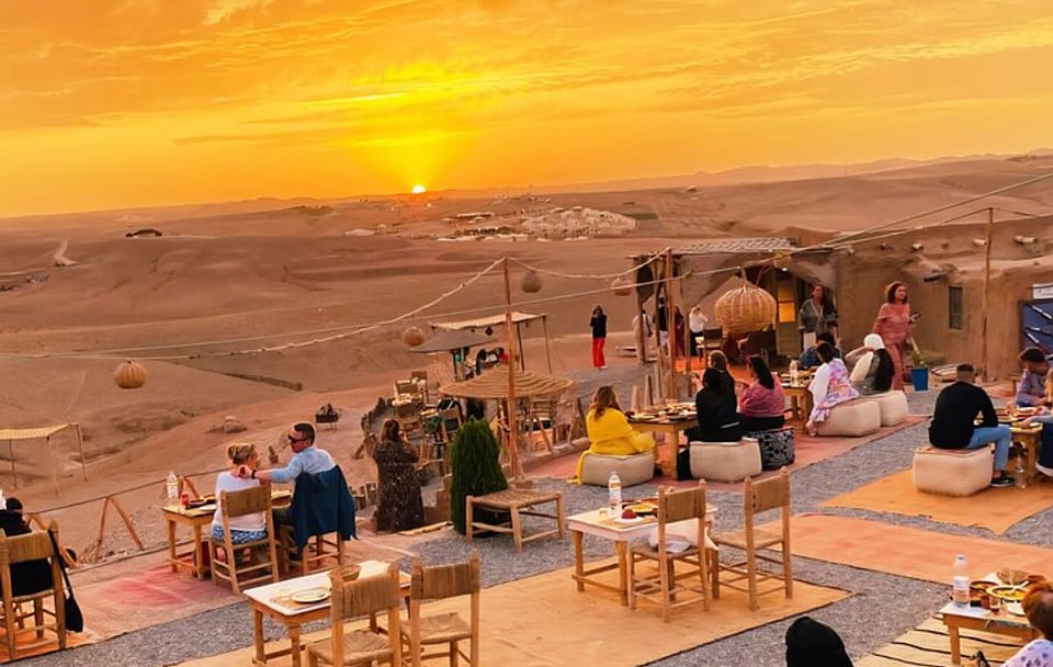 Sunset Dinner and Berber Music in Agafay Desert, Marrakesh