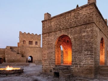 Absheron - Ateshgah-Fire Temple, Mountain. Fire Worship, Zoroastrianism, Azerbaijan, Baku
