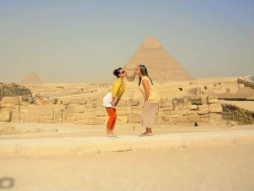 Giza Pyramids and Sphinx Egypt