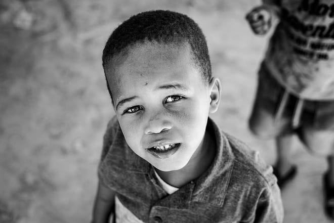Child in Langa streets