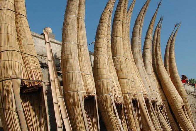 See the famous totora reed boats in Huanchaco
