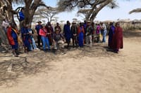rest at the Maasai village