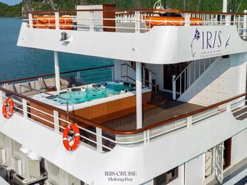 IRIS CRUISE - 5 Star Day Cruise - Halong Bay 1 Day - JACUZZI POOL