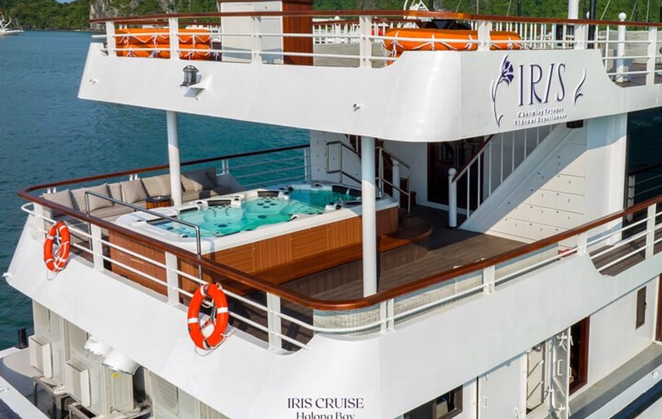IRIS CRUISE – 5 Star Day Cruise – Halong Bay 1 Day – JACUZZI POOL