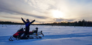 Snowmobile Safari to Husky Farm with Husky Safari