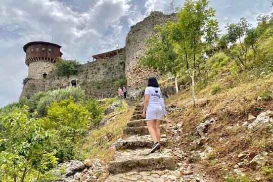 From Tirana: Hiking to Pellumbas Cave and Petrela Castle 